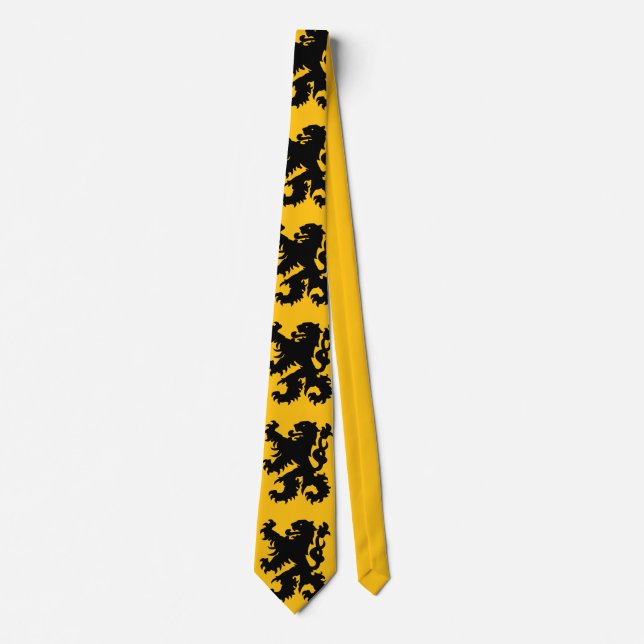 Emblem of Flemish Lion Tie (Front)