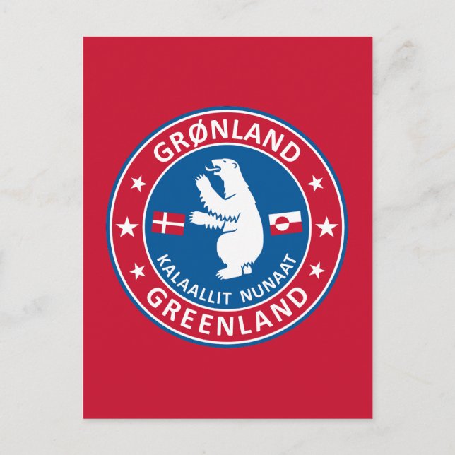Emblem of Greenland  Postcard (Front)