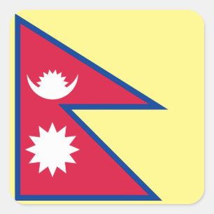 Emblem of Nepal Square Sticker
