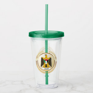 Emblem Of Palestine Acrylic Tumbler