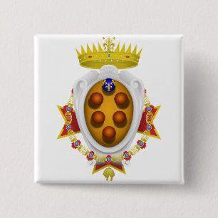Emblem of the Navy Tuscany Medici 15 Cm Square Badge