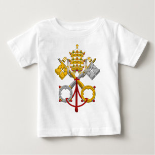 Emblem of the Papacy Official Pope Symbol Coat Baby T-Shirt
