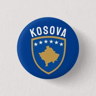 Emblem of the Republic of Kosovo 3 Cm Round Badge