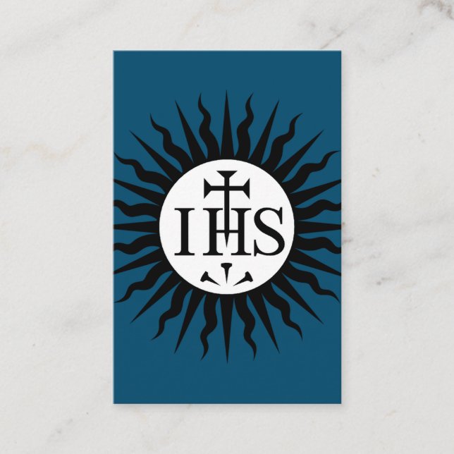 Emblem of the Society of Jesus  Business Card (Front)