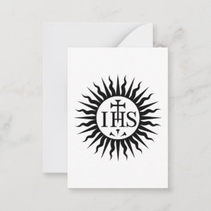 Emblem of the Society of Jesus  Card