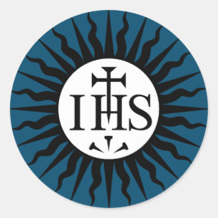 Emblem of the Society of Jesus  Classic Round Sticker