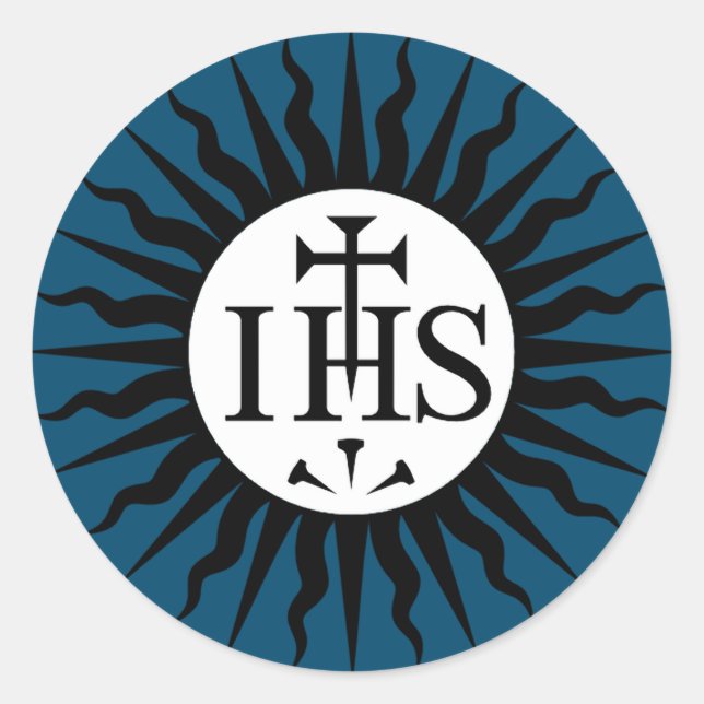 Emblem of the Society of Jesus  Classic Round Sticker (Front)