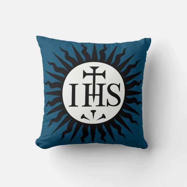 Emblem of the Society of Jesus  Cushion (Front)
