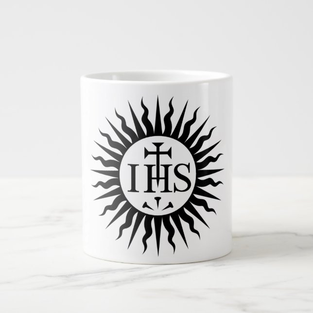 Emblem of the Society of Jesus  Large Coffee Mug (Front)