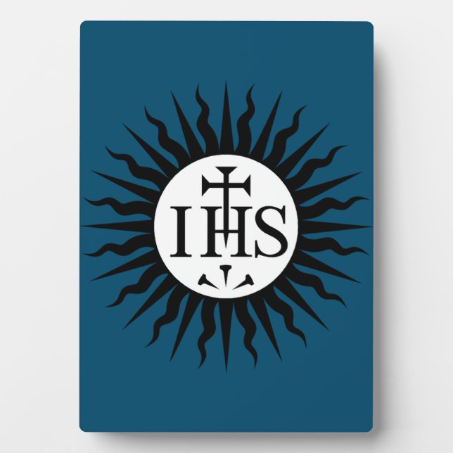Emblem of the Society of Jesus Monogram  Plaque (Front)