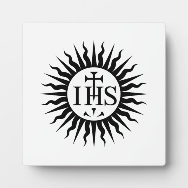 Emblem of the Society of Jesus  Plaque (Front)