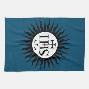 Emblem of the Society of Jesus  Tea Towel