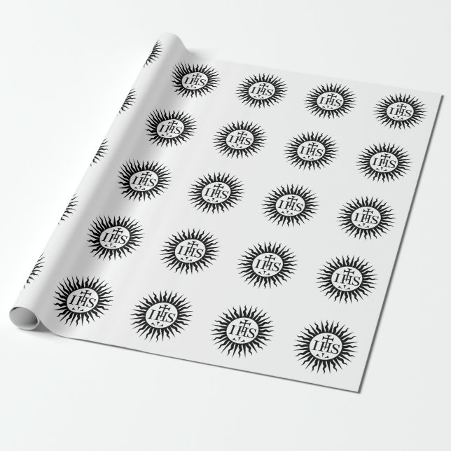 Emblem of the Society of Jesus  Wrapping Paper (Unrolled)