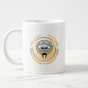 Emblem of The State of Kuwait Large Coffee Mug