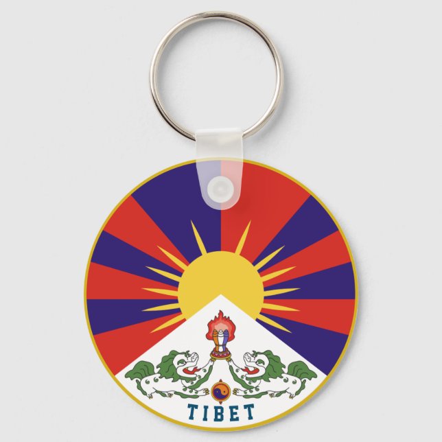 Emblem of Tibet Keychain (Front)