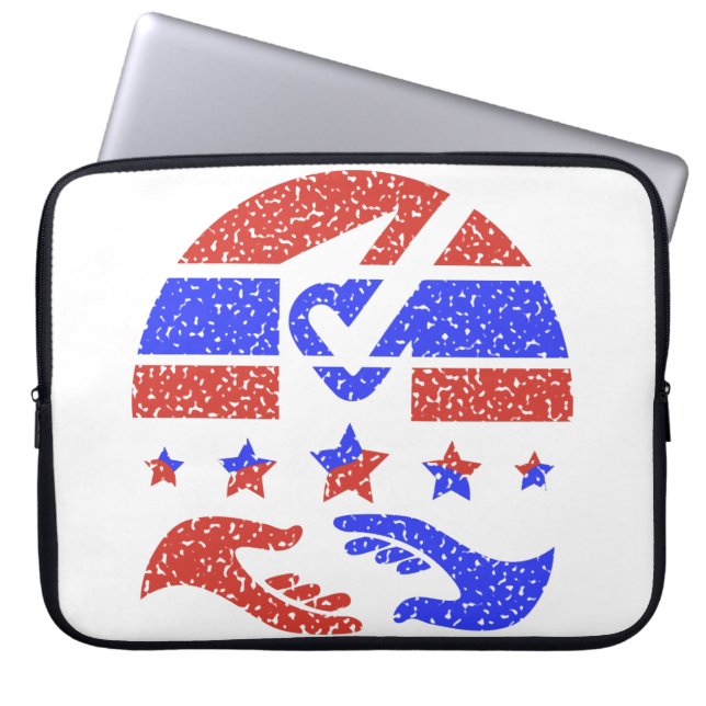 Emblem of Unity - Celebrating Collaborative Trust Laptop Sleeve (Front)