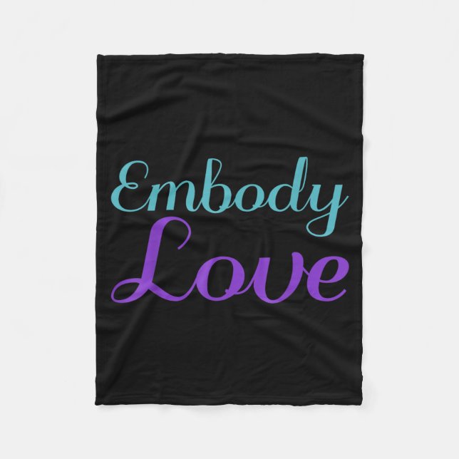 Embody Love Prevention Artwork Fleece Blanket (Front)