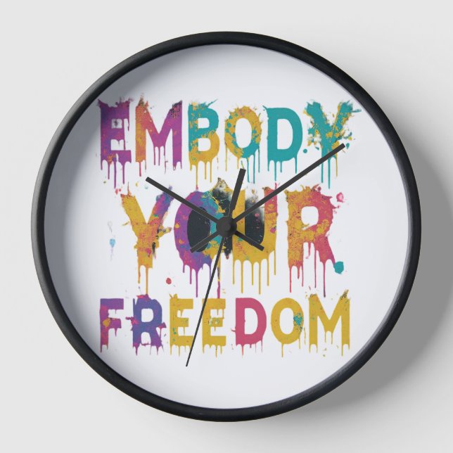 embody your freedom clock (Front)