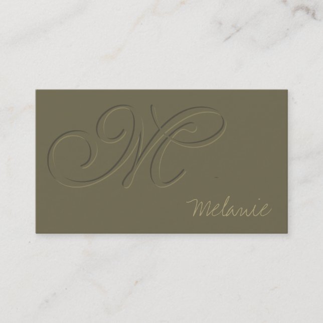 Emboss Business Card (Front)
