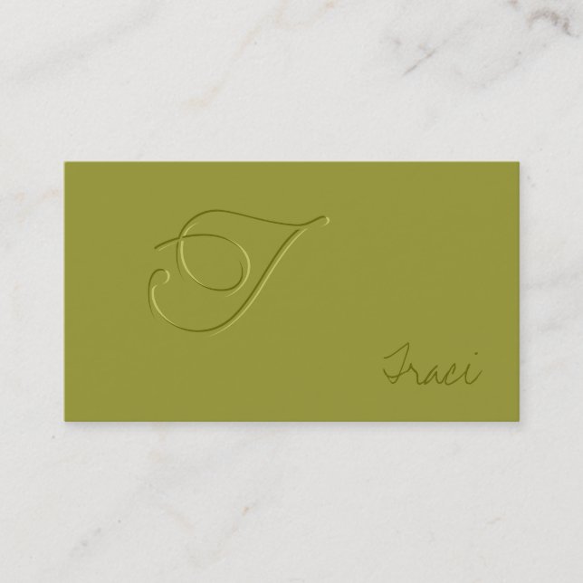 Emboss iii business card (Front)