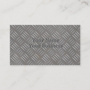 Embossed Aluminium Metal Look Custom Business Card