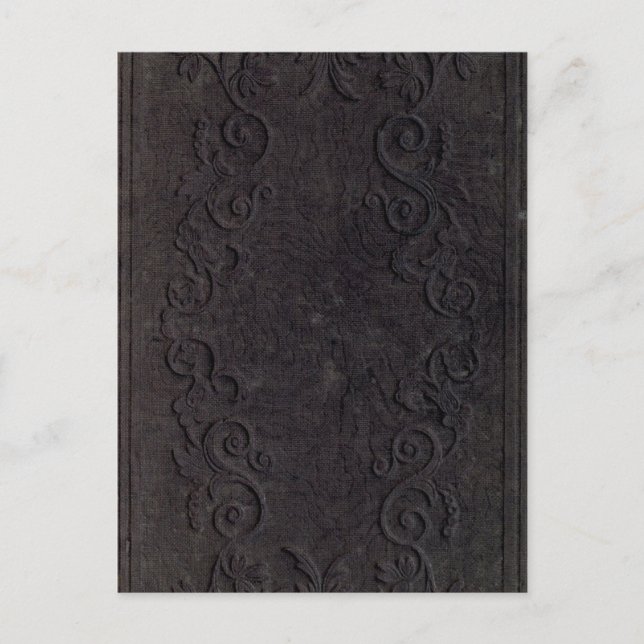 embossed book cover postcard (Front)