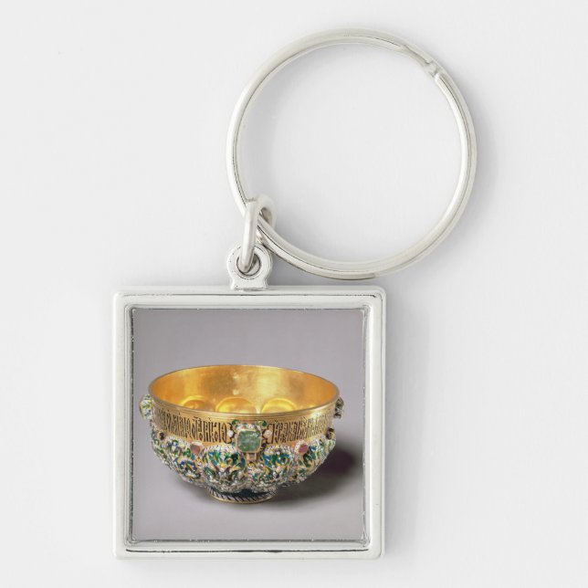 Embossed bowl set key ring (Front)