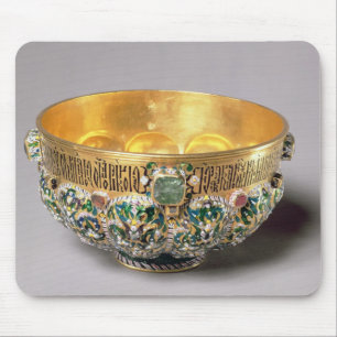 Embossed bowl set mouse pad