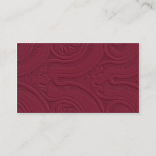 Embossed Burgundy Background Business Card