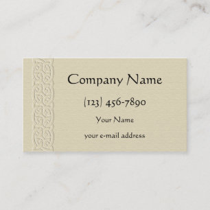 Embossed Celtic Border Business Card
