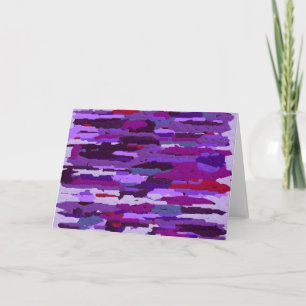 Embossed Chalk Shades of Purple and Red Card