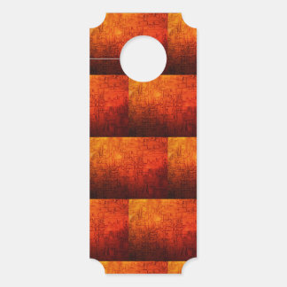 embossed copper circuit pattern door hanger