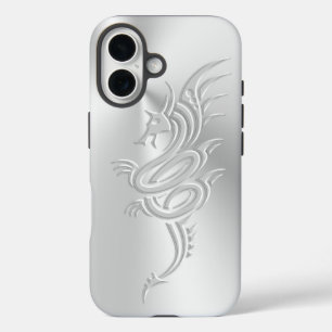 Embossed-effect Eastern Dragon iPhone 16 Case