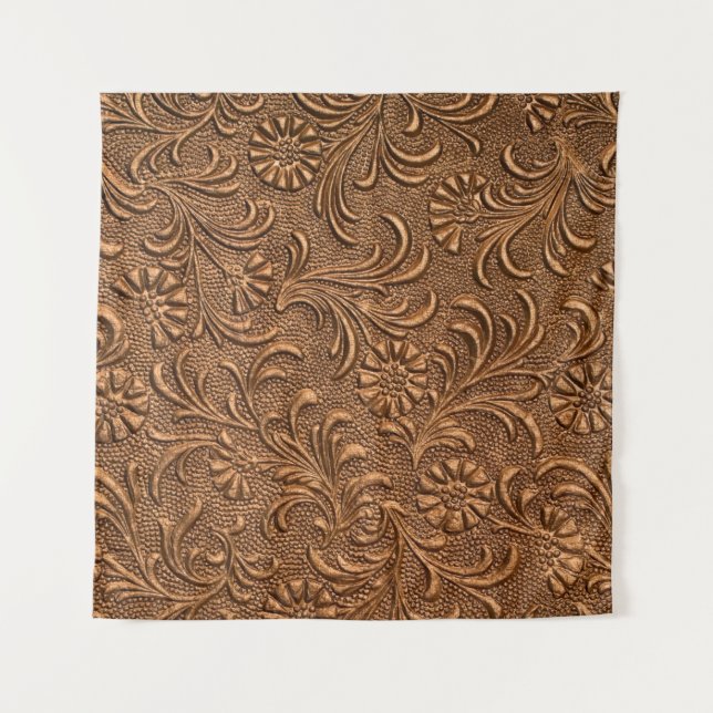 embossed floral panel, copper tapestry (Front)