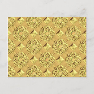 Embossed Gold Foil Postcard