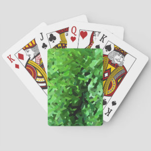 Embossed green grass #0448 playing cards
