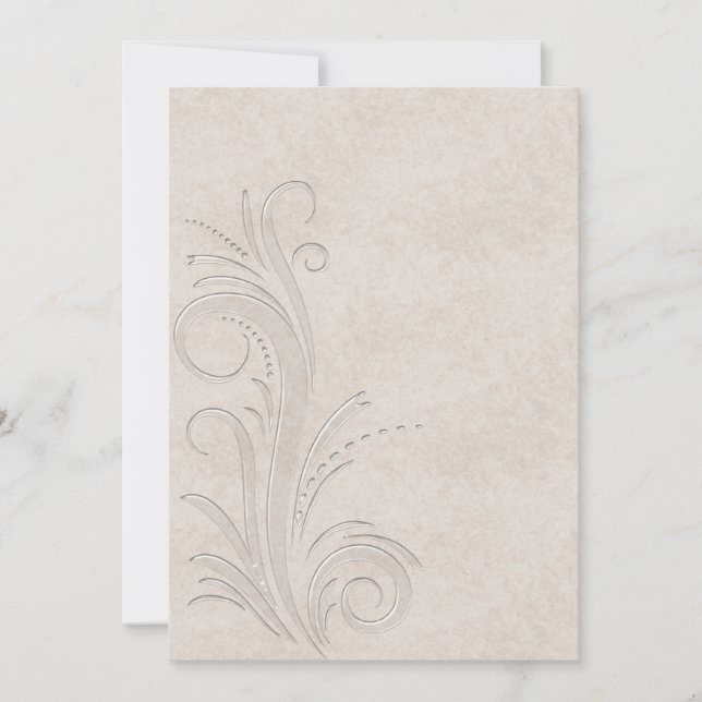 Embossed Illusion Debutante Ball Invitation (Front)