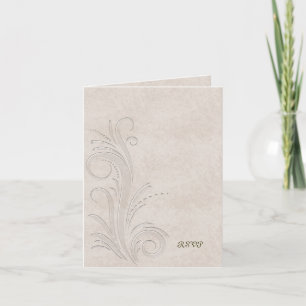 Embossed Illusion Debutante Ball RSVP Invitation