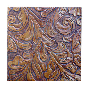 EMBOSSED LEATHER DESIGNS TILE