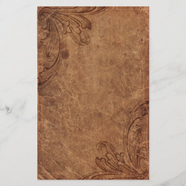 Embossed Leather Look   Stationery (Front)