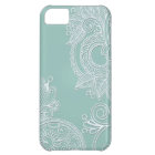 Embossed Mint Paisley
