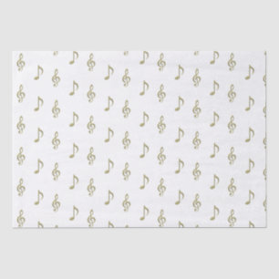 Embossed Music Note & Treble Clef Tissue Paper
