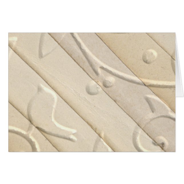 Embossed Paper Design Card (Front Horizontal)