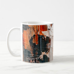 Embossed pasty oil paints and reliefs. Primary col Coffee Mug