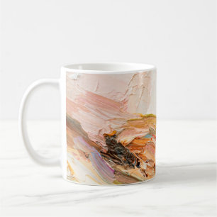Embossed pasty oil paints and reliefs. Primary col Coffee Mug
