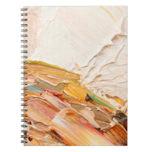 Embossed pasty oil paints and reliefs. Primary col Notebook