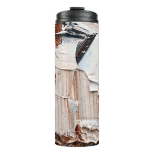 Embossed pasty oil paints and reliefs. Primary col Thermal Tumbler