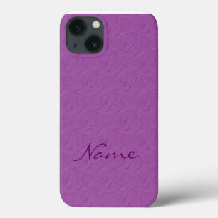 Embossed Roses Light Purple iPad Air Barely There iPhone 13 Case
