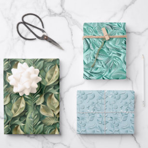 Embossed Shades of Variety of Colours Wrapping Paper Sheet