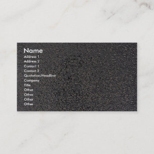 Embossed silver business card
